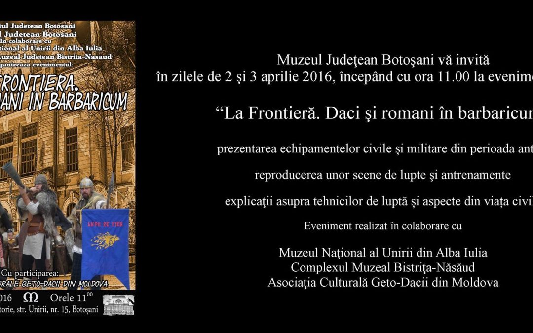 La frontiera. Daci si Romani in Barbaricum.