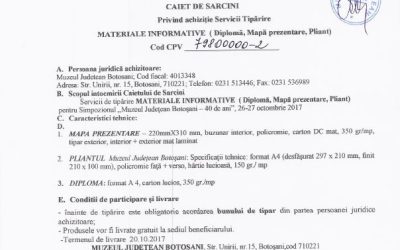 Achizitie „Servicii de tiparire Materiale Informative”
