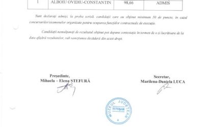 Examen de promovare in grad profesional superior IA