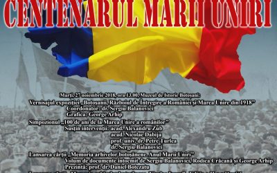Manifestări dedicate Centenarului Marii Uniri