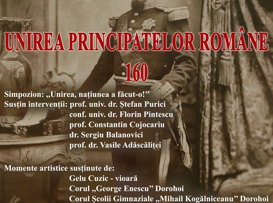 160 de ani de la Unirea Principatelor Române