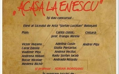 Recital instrumental „Acasă la Enescu”