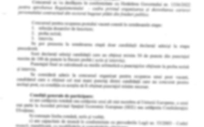 Anunț Concurs Paznic